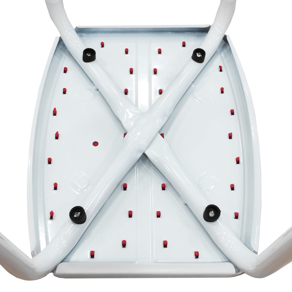 Piso Titán Blanco-Rojo Cómodo y resistente