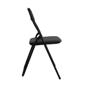 Silla Plegable Event Tapizada Negra