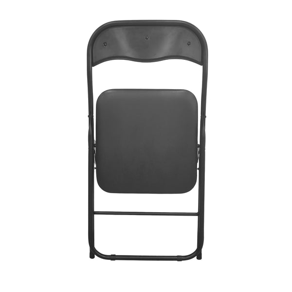 Silla Plegable Event Tapizada Negra