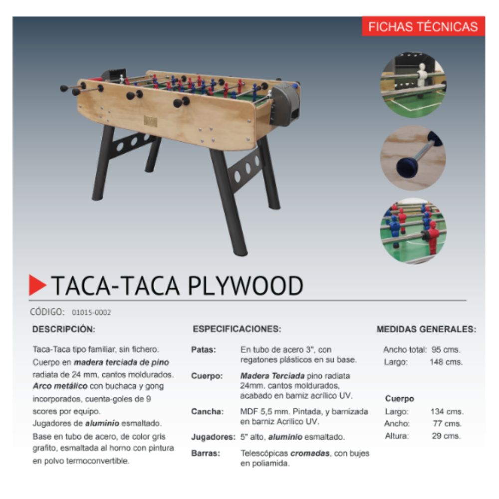 Taca Taca Plywood duradera y elegante