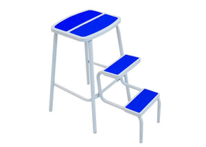 Piso escala Titán Blanco-Azul  práctica y versátil