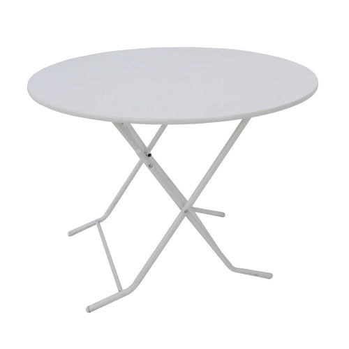 Mesa plegable redonda 1Mt. Blanca
